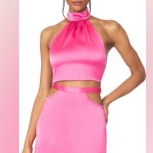 WeWoreWhat Pink Crop Top